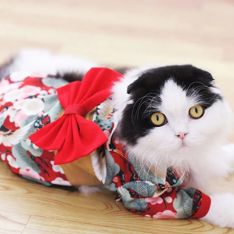 Japanisches Haustier Kimono – Traditionelles und Stilvolles Outfit für Hunde und Katzen