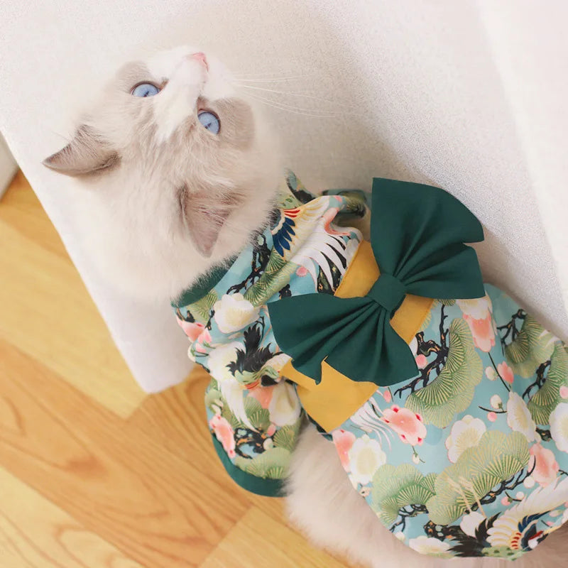 Japanisches Haustier Kimono – Traditionelles und Stilvolles Outfit für Hunde und Katzen