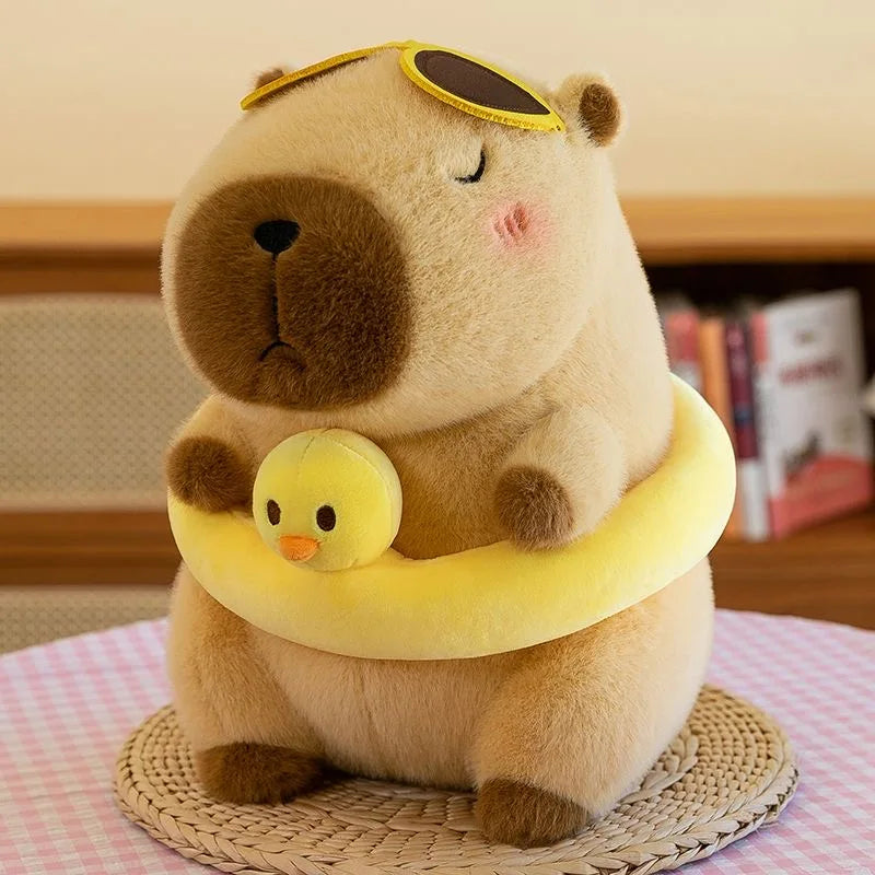 23cm Capybara Plüschspielzeug – Süße Capybara Anime Puppe, Flauschiges Stofftier, Weihnachts- und Erntedankgeschenk