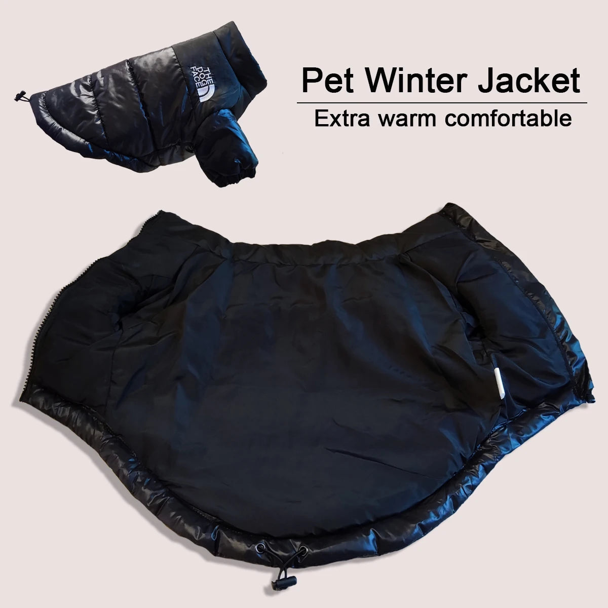 Winter Hundejacke - Warme und Winddichte Hundekleidung für kleine bis große Hunde | Reflektierende Jacke für French Bulldog, Chihuahua & Co.