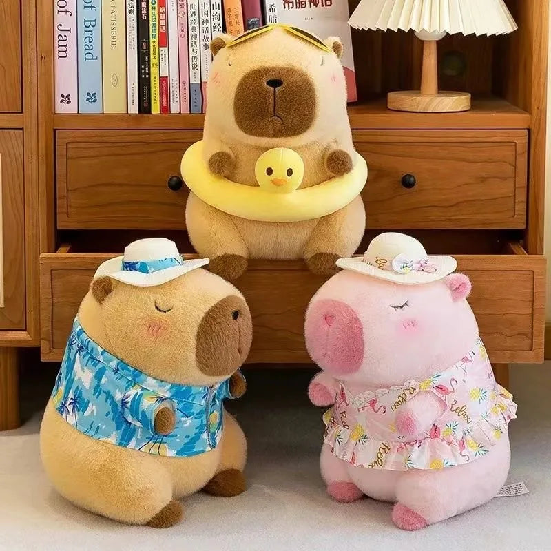 23cm Capybara Plüschspielzeug – Süße Capybara Anime Puppe, Flauschiges Stofftier, Weihnachts- und Erntedankgeschenk