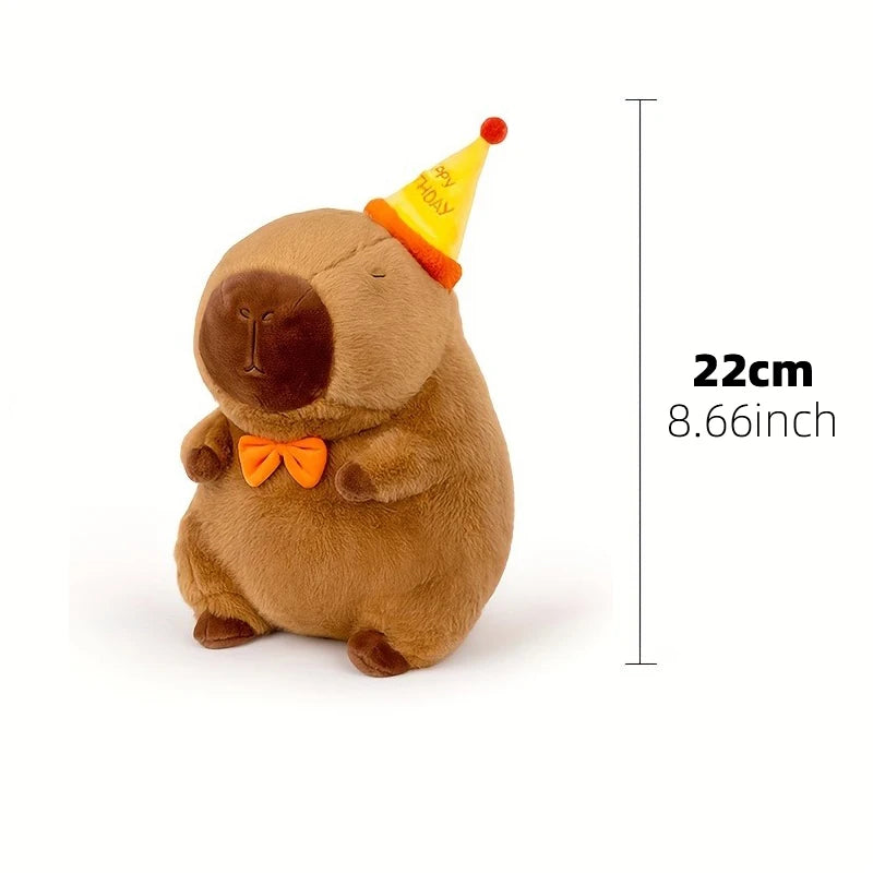 23cm Capybara Plüschspielzeug – Süße Capybara Anime Puppe, Flauschiges Stofftier, Weihnachts- und Erntedankgeschenk