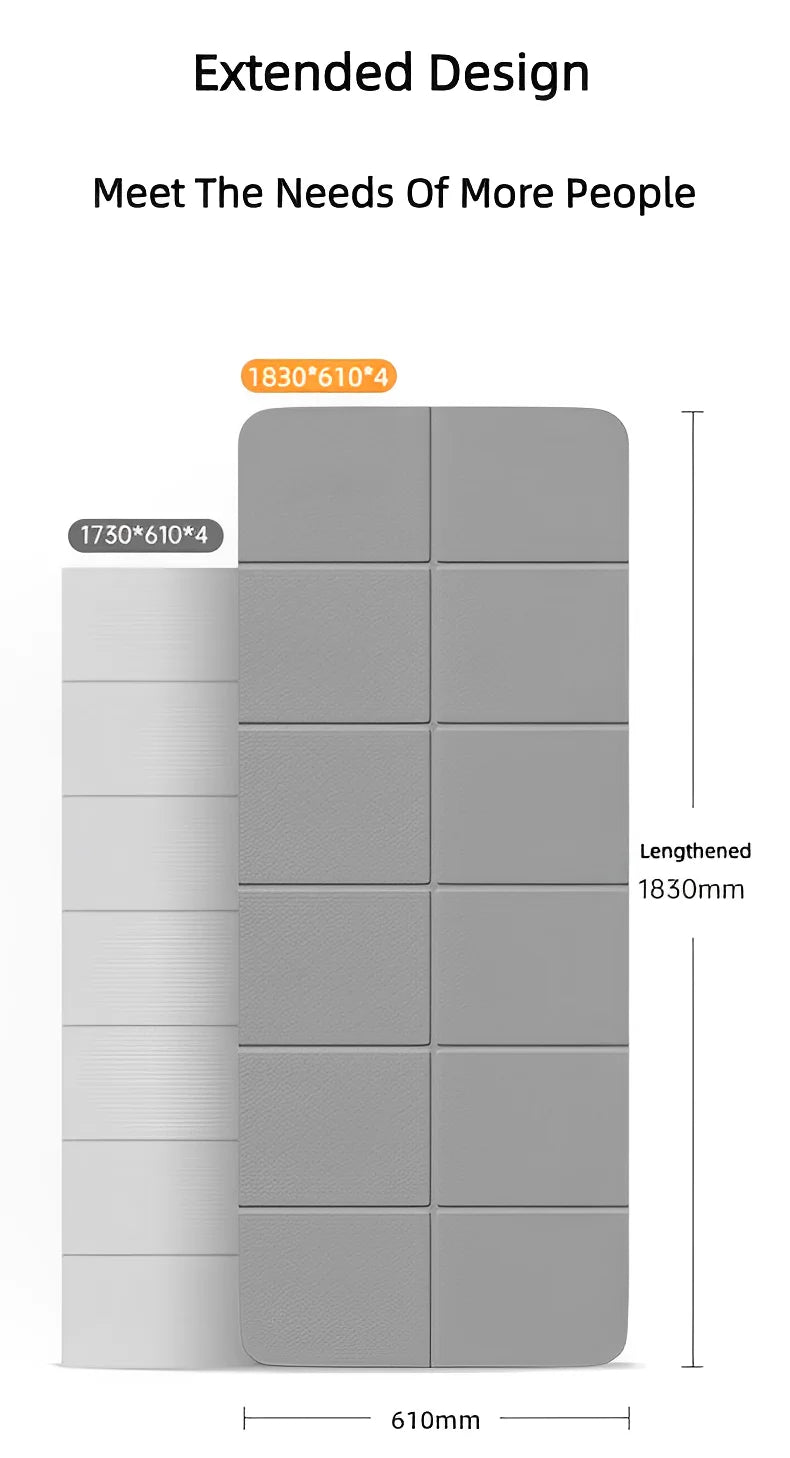 Faltbare Yoga-Matte – Umweltfreundlich, TPE, Rutschfest