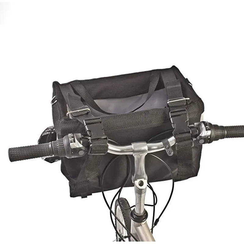 Haustier-Fahrradträgertasche - Vordertasche für Fahrrad, Reise-Fahrradsitz für kleine Hunde und Katzen, ideal für Wandern und Radfahren