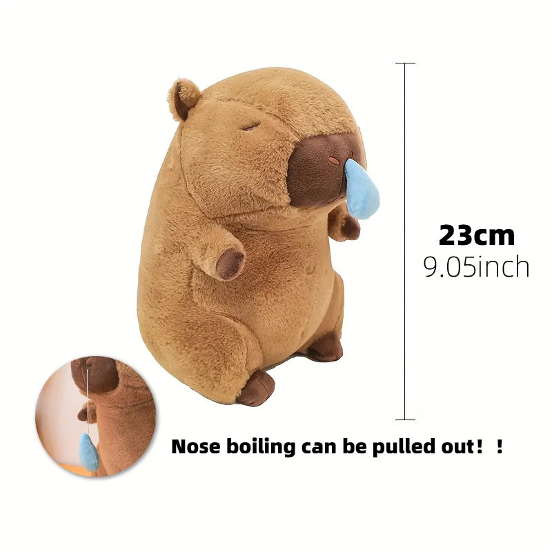 23cm Capybara Plüschspielzeug – Süße Capybara Anime Puppe, Flauschiges Stofftier, Weihnachts- und Erntedankgeschenk