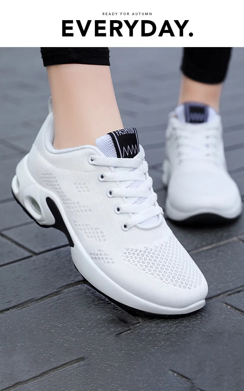 Damen Sommer Schuhe – Atmungsaktive Mesh Sneakers für Freizeit und Sport