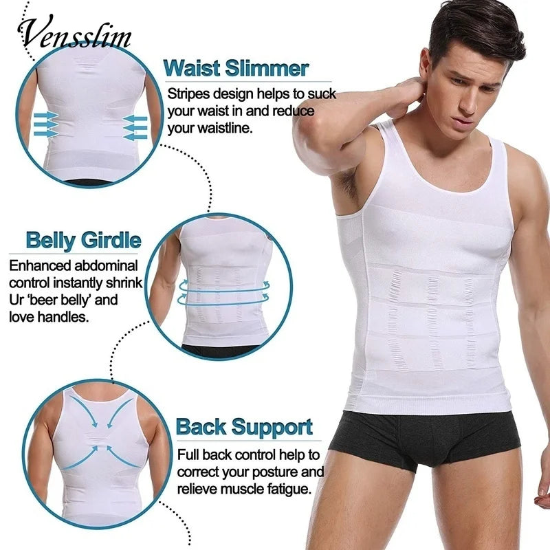 Compression Shirt – Slimming Body Shaper Weste für Männer