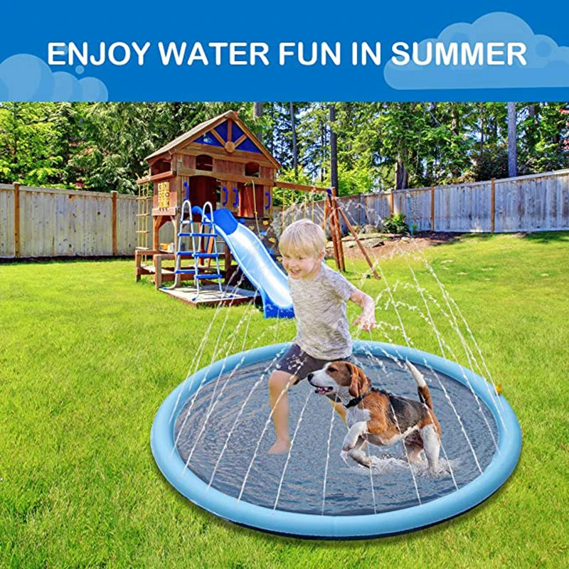 Sommer-Wasserspielmatte für Hunde und Kinder