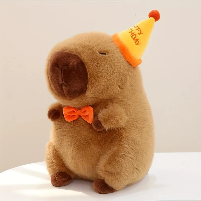 23cm Capybara Plüschspielzeug – Süße Capybara Anime Puppe, Flauschiges Stofftier, Weihnachts- und Erntedankgeschenk