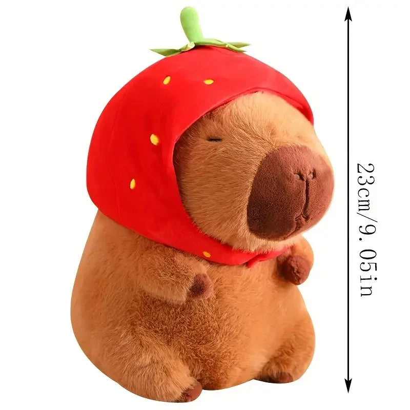 23cm Capybara Plüschspielzeug – Süße Capybara Anime Puppe, Flauschiges Stofftier, Weihnachts- und Erntedankgeschenk