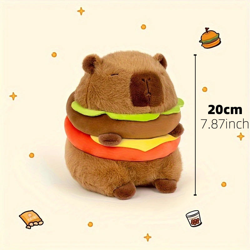 23cm Capybara Plüschspielzeug – Süße Capybara Anime Puppe, Flauschiges Stofftier, Weihnachts- und Erntedankgeschenk