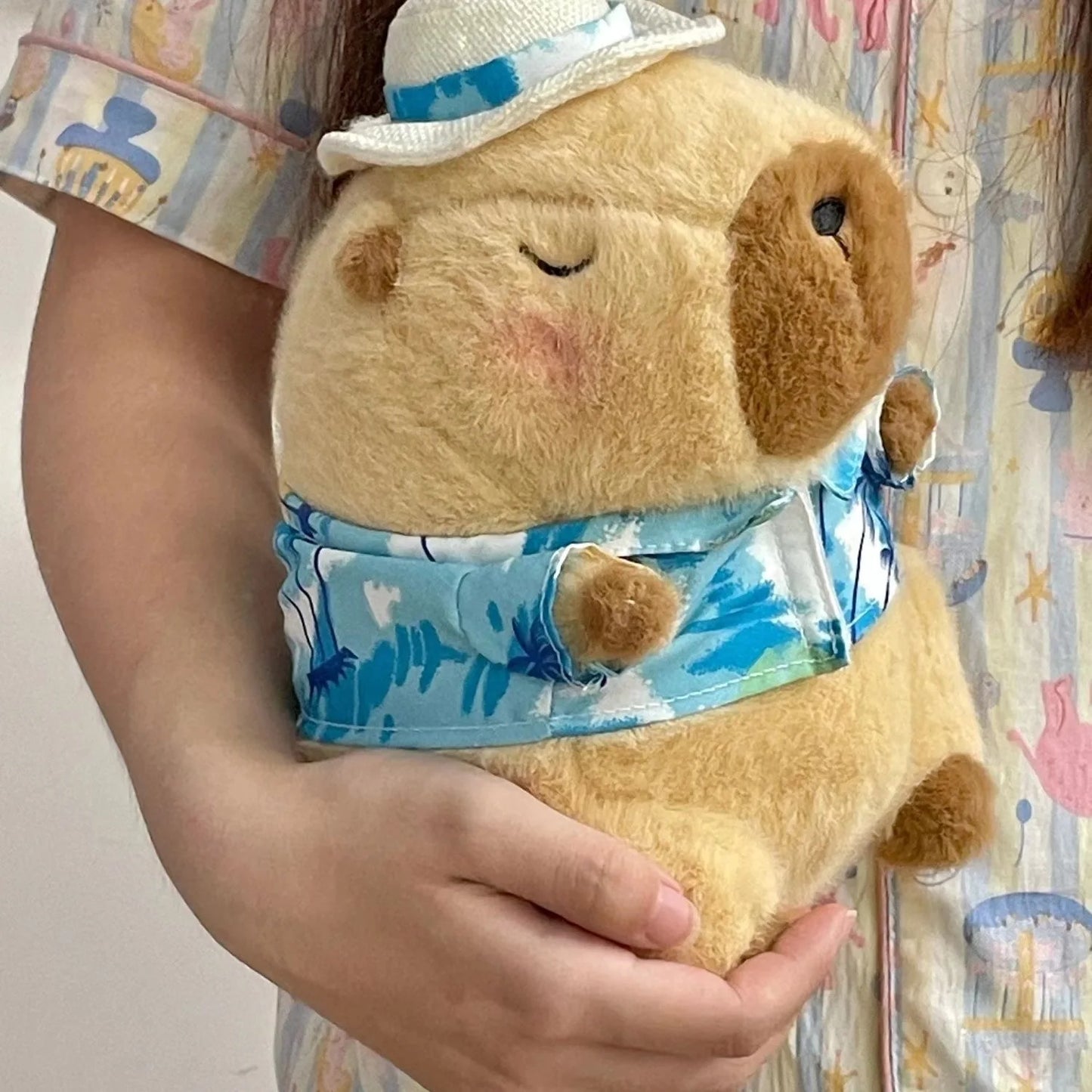 23cm Capybara Plüschspielzeug – Süße Capybara Anime Puppe, Flauschiges Stofftier, Weihnachts- und Erntedankgeschenk